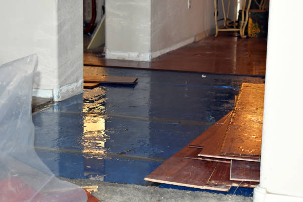 Professional Burst Pipe Cleanup technician working in Corcoran, CA